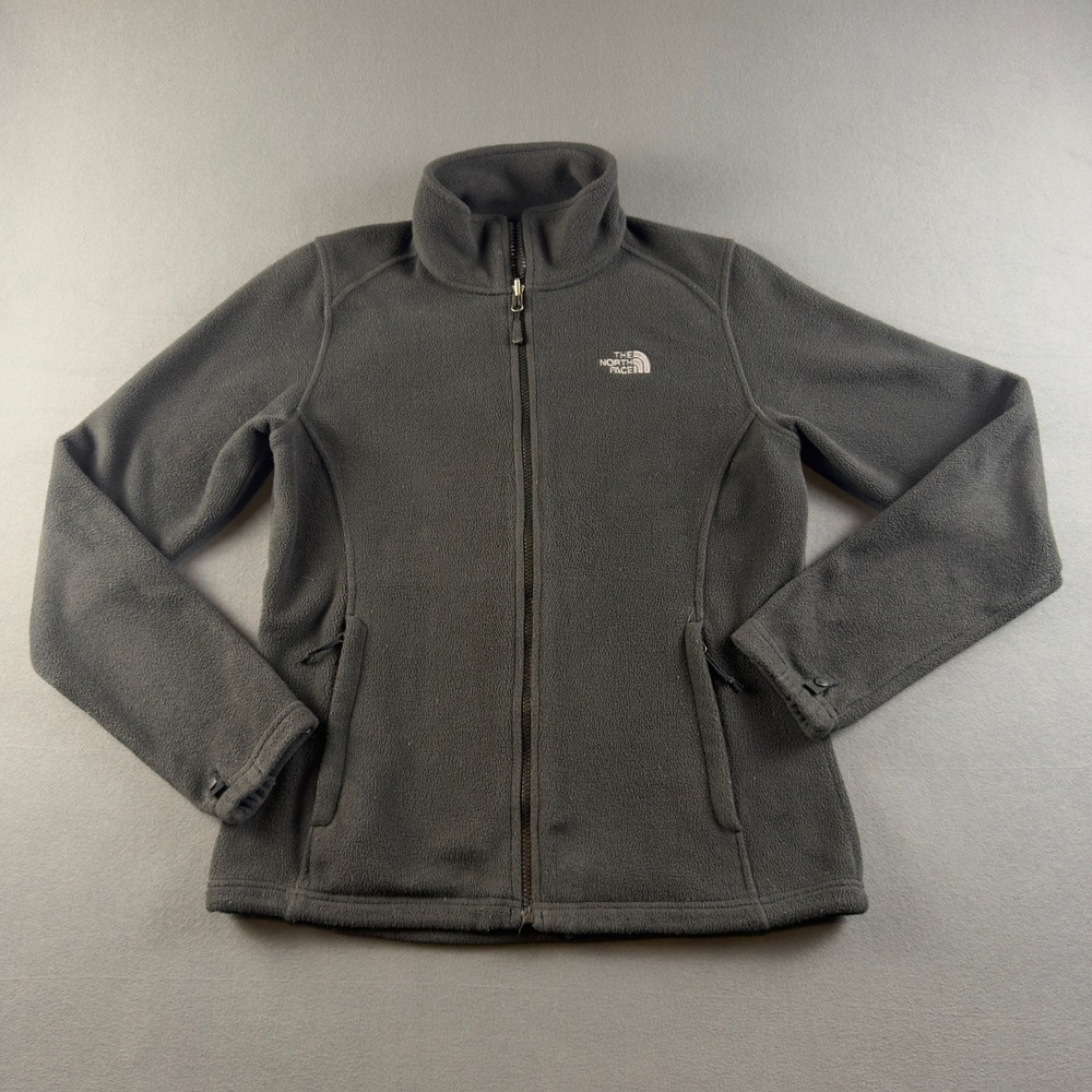 The North Face TKA 100 Glacier Full Zip Fleece Jacket Black Womens Medium